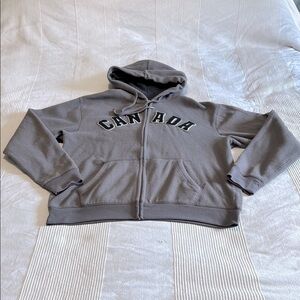 Old Navy Gray Fleece Hoodie Size Large